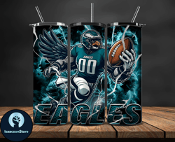 philadelphia eagles tumbler wrap glow, nfl logo tumbler png, nfl design png, design byisaacson store-26