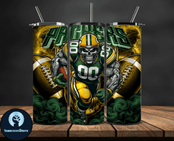 green bay packers tumbler wrap, football wraps, logo football png, logo nfl png, all football team png - 12