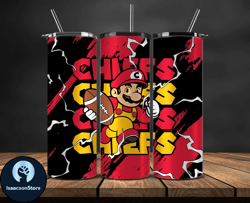 kansas city chiefs tumbler wrap, mario tumbler wrap, nfl logo png, tumbler designs, nfl football png, tumbler 10