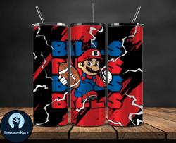 buffalo bills tumbler wrap, mario tumbler wrap, nfl logo png, tumbler designs, nfl football png, tumbler 04