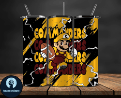 washington commanders tumbler wrap, mario tumbler wrap, nfl logo png, tumbler designs, nfl football png, tumbler 12