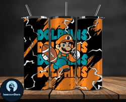 miami dolphins tumbler wrap, mario tumbler wrap, nfl logo png, tumbler designs, nfl football png, tumbler 14