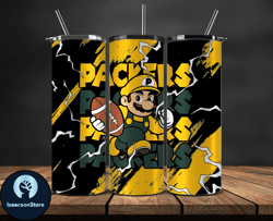 green bay packers tumbler wrap, mario tumbler wrap, nfl logo png, tumbler designs, nfl football png, tumbler 21