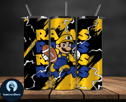 los angeles rams tumbler wrap, mario tumbler wrap, nfl logo png, tumbler designs, nfl football png, tumbler 25