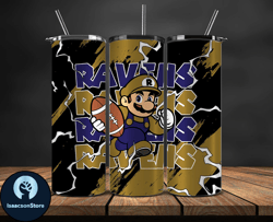 baltimore ravens tumbler wrap, mario tumbler wrap, nfl logo png, tumbler designs, nfl football png, tumbler 26