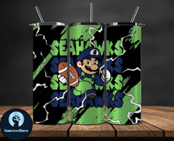 seattle seahawks tumbler wrap, mario tumbler wrap, nfl logo png, tumbler designs, nfl football png, tumbler 28