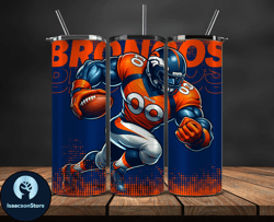 denver broncos nfl tumbler wraps, tumbler wrap png, football png, logo nfl team, tumbler design 10