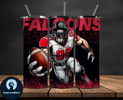 atlanta falcons nfl tumbler wraps, tumbler wrap png, football png, logo nfl team, tumbler design 02