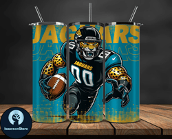 jacksonville jaguars nfl tumbler wraps, tumbler wrap png, football png, logo nfl team, tumbler design 15