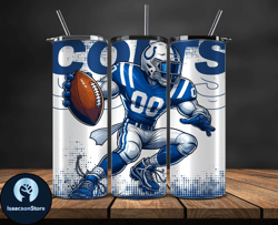 indianapolis colts nfl tumbler wraps, tumbler wrap png, football png, logo nfl team, tumbler design 14