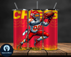 kansas city chiefs nfl tumbler wraps, tumbler wrap png, football png, logo nfl team, tumbler design 16