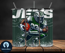 new york jets nfl tumbler wraps, tumbler wrap png, football png, logo nfl team, tumbler design 25