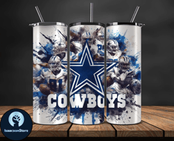 dallas cowboys logo nfl, football teams png, nfl tumbler wraps png, design by lukas boutique 03