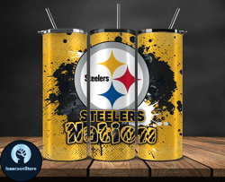 pittsburgh steelers logo nfl, football teams png, nfl tumbler wraps png, design by lukas boutique 17