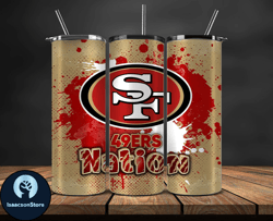 san francisco 49ers logo nfl, football teams png, nfl tumbler wraps png, design by lukas boutique 18