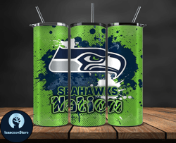 seattle seahawks logo nfl, football teams png, nfl tumbler wraps png, design by lukas boutique 11