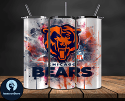 chicago bears logo nfl, football teams png, nfl tumbler wraps png, design by lukas boutique 23