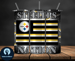pittsburgh steelers logo nfl, football teams png, nfl tumbler wraps png, design by lukas boutique 41
