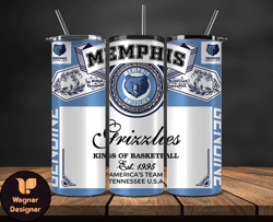 memphis grizzlies tumbler wrap, basketball design,nba teams,nba sports,nba tumbler wrap,nba ds-35