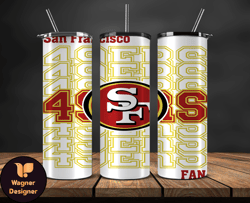 san francisco 49ers tumbler, 49ers logo, nfl, nfl teams, nfl logo, nfl football png 33