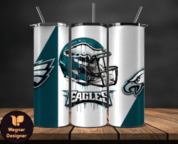 philadelphia eagles tumbler wrap, nfl logo tumbler png, nfl design png-27