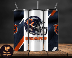 chicago bears tumbler wrap, nfl logo tumbler png, nfl design png-35