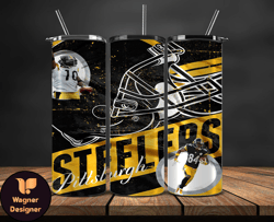 pittsburgh steelers tumbler wrap, nfl logo tumbler png, nfl design png-42