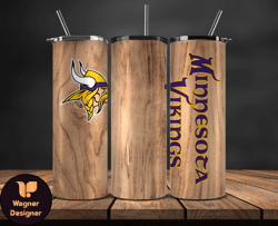 minnesota vikings tumbler wrap, nfl logo tumbler png, nfl design png-63