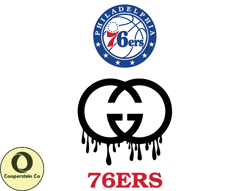 Philadelphia 76ers PNG, Gucci NBA PNG, Basketball Team PNG,  NBA Teams PNG ,  NBA Logo  Design 115