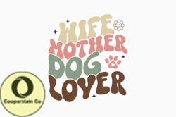 retro dog quote svg wife mother dog love design 312