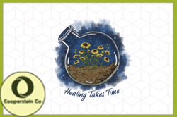 Healing Takes Time Floral Vintage Design 134