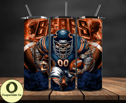 chicago bears tumbler wrap, football wraps, logo football png, logo nfl png, all football team png - 06