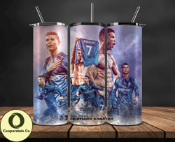 ronaldo tumbler wrap ,cristiano ronaldo tumbler design, ronaldo 20oz skinny tumbler wrap, design by cooperstein co 16