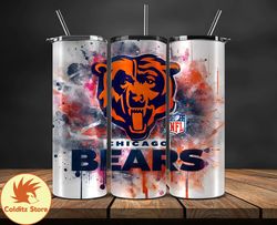 chicago bears logo nfl, football teams png, nfl tumbler wraps png, design by colditzstore 23