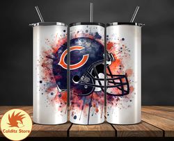 chicago bears logo nfl, football teams png, nfl tumbler wraps png, design by colditzstore 32