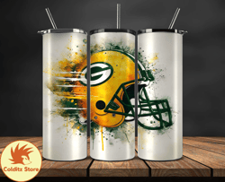 green bay packers logo nfl, football teams png, nfl tumbler wraps png, design by colditzstore 33