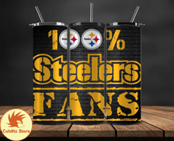 pittsburgh steelers logo nfl, football teams png, nfl tumbler wraps png, design by colditzstore 40