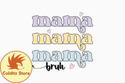 free groovy mama, mother day png, mother day png retro mothers day design 321