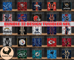 bundle 32 design nfl teams, nfl logo, tumbler design, design bundle football, nfl tumbler design 03