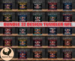 bundle 32 design nfl teams, bundle  betty boop design, nfl logo, nfl tumbler bundle png , all teams nfl,  design 19