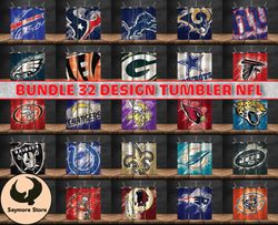bundle 32 design nfl teams, nfl logo, tumbler design, design bundle football, nfl tumbler design 02