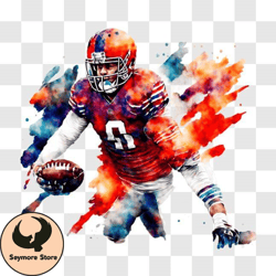 colorful football player image for sports promotion png design 323