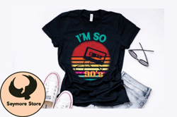 nineties party vintage t shirt design