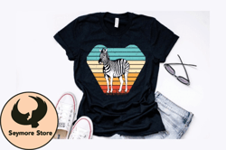 vintage retro zebra t shirt design