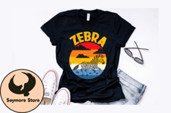 vintage heart zebra t shirt design