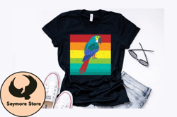 retro vintage parrot t shirt design