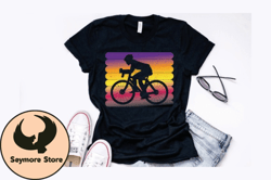 cycling silhouette retro vintage design