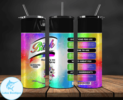 bitch spray, bitch be gone 20oz tumbler wrap png file for sublimation, rainbow bitch spray, tumbler png 17