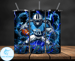 Tennessee Titans Tumbler Wrap Glow, NFL Logo Tumbler Png, NFL Design Png, Design by Lukas Boutique Store-31