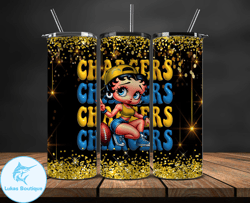 Los Angeles Chargers Tumbler Wraps, NFL Teams, Betty Boop Tumbler, Betty Boop Wrap, Logo NFL Png, Tumbler Design by Luka